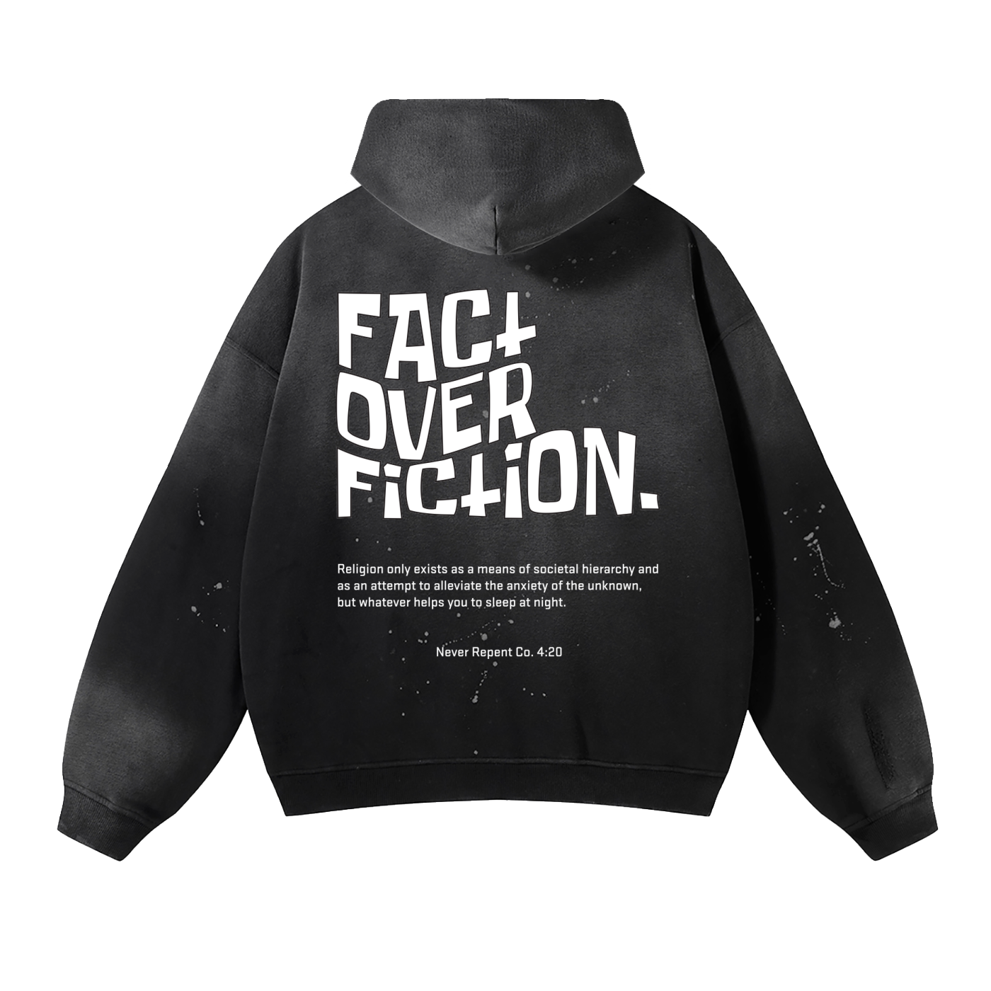 Vintage Fleece Hoodie - 'F.O.F.'