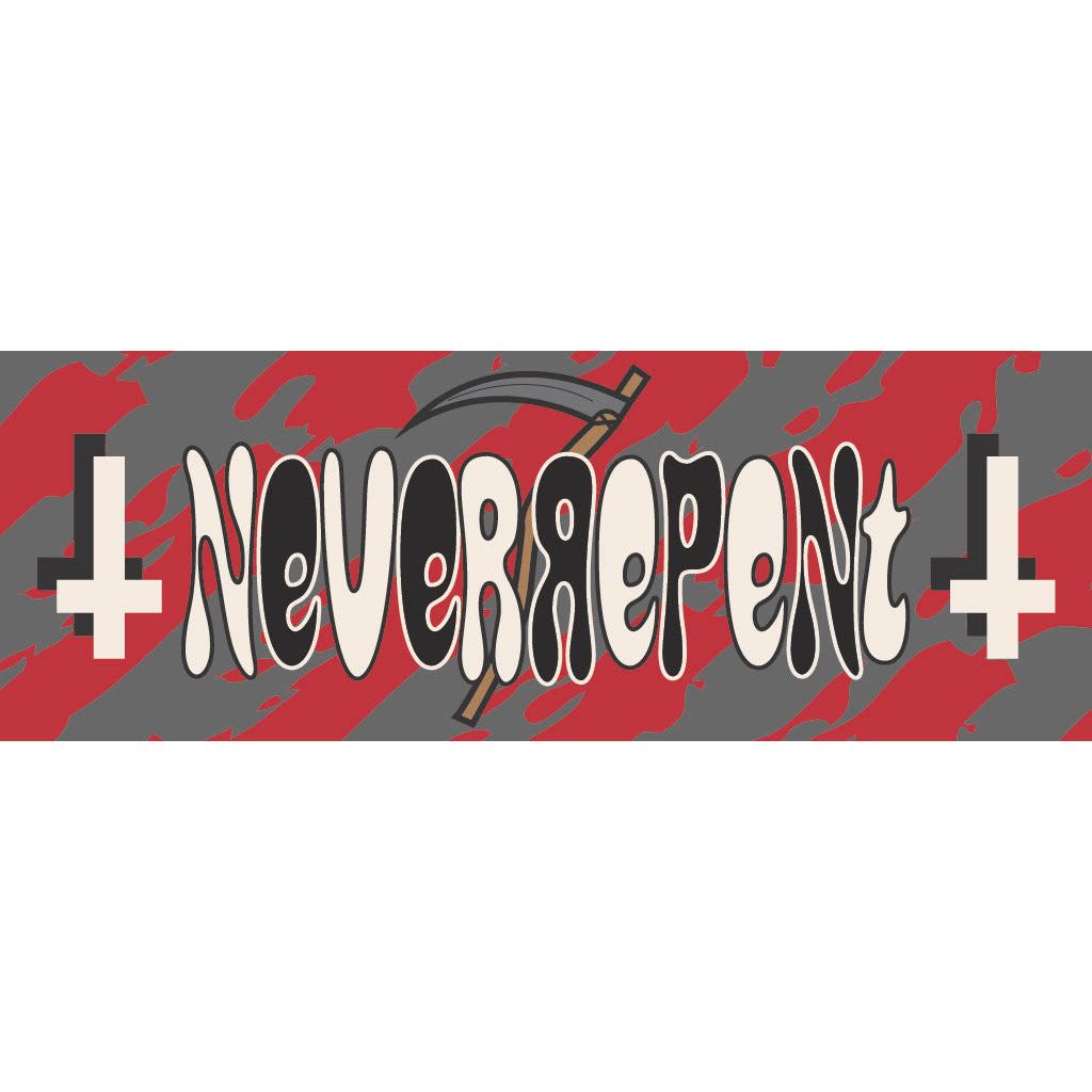 'Red Tigerstripe' Script SticKer