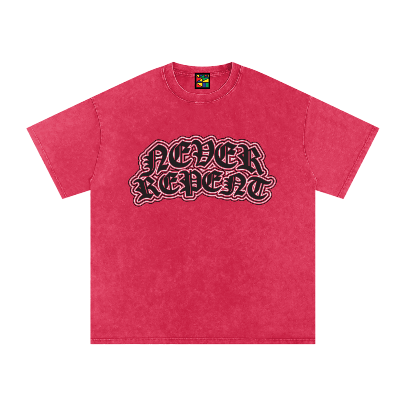 Oversized Snow-Washed Tee - 'Graffiti'