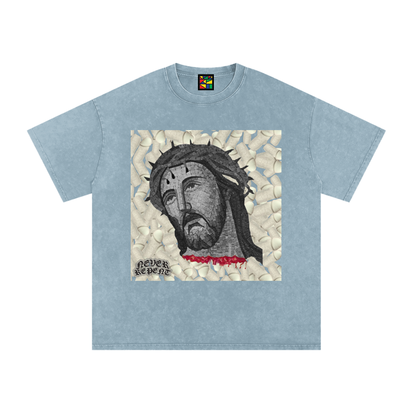 'Packing Penits' Snow Washed Oversized Tee
