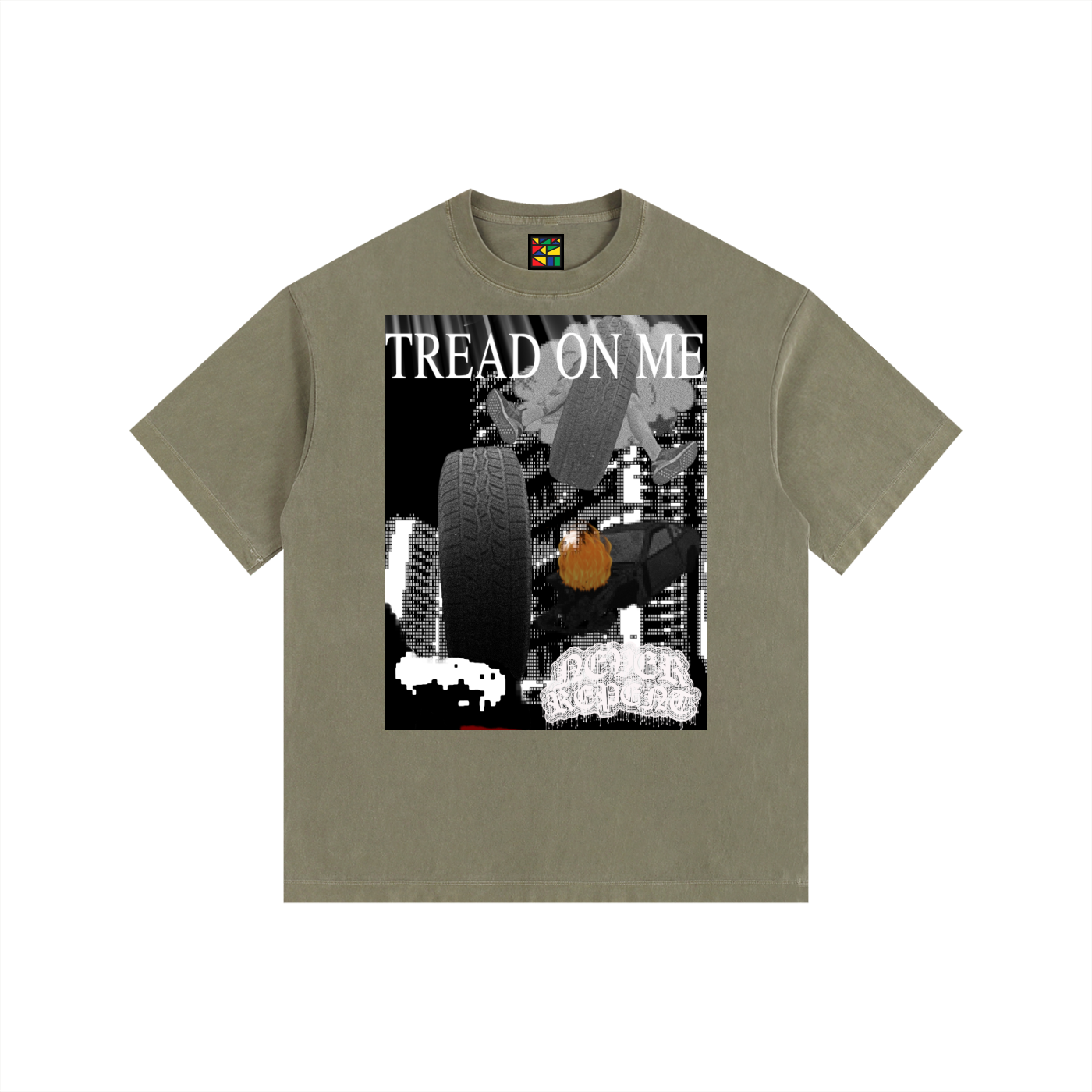 'Tread On Me' Vintage  Oversized Tee