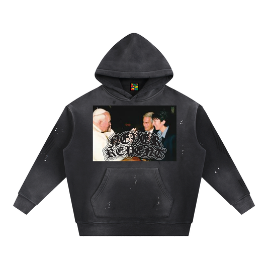 Vintage Fleece Hoodie - 'Redacted'