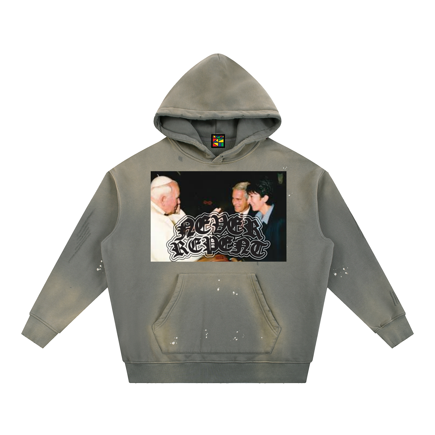 Vintage Fleece Hoodie - 'Redacted'