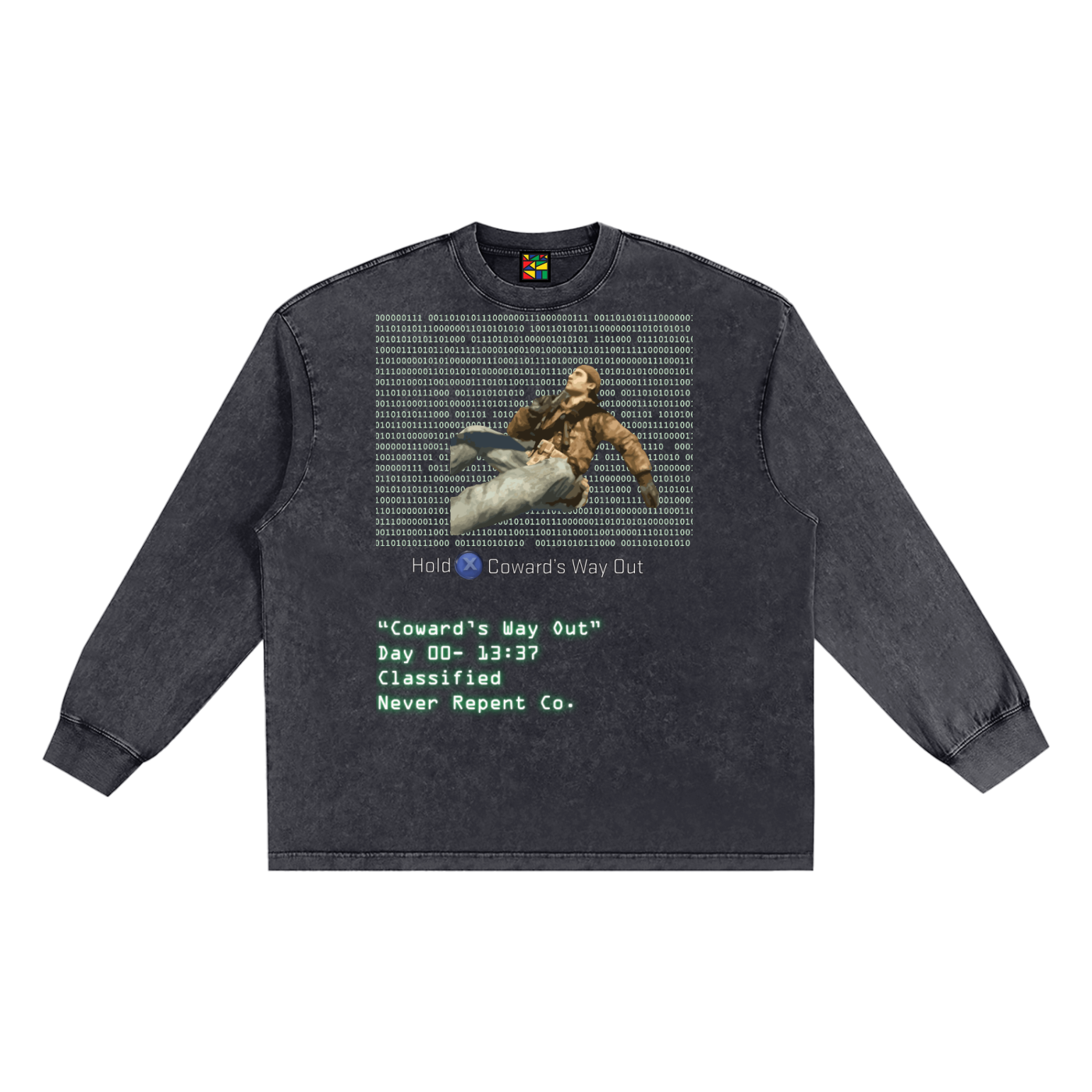 Frayed Edge Long Sleeve- 'C.W.O.'