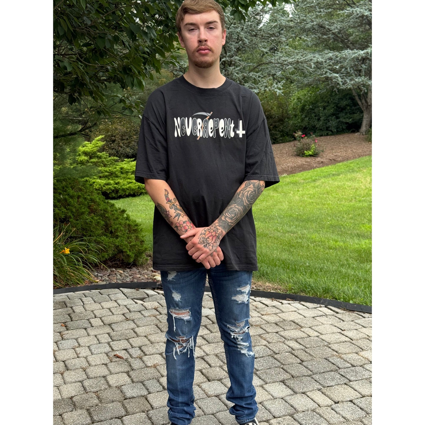 Oversized Faded Tee- "F.Y.F."