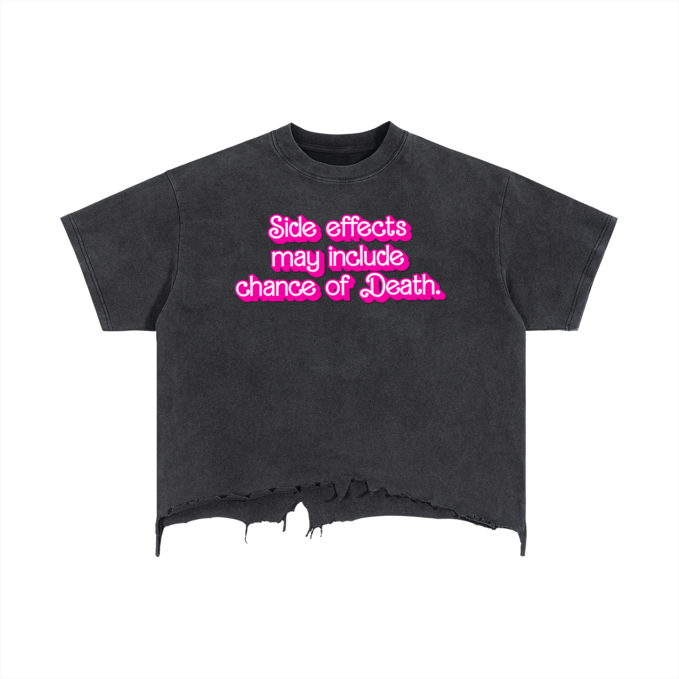 Vintage Distressed Tee - 'Side Effects'