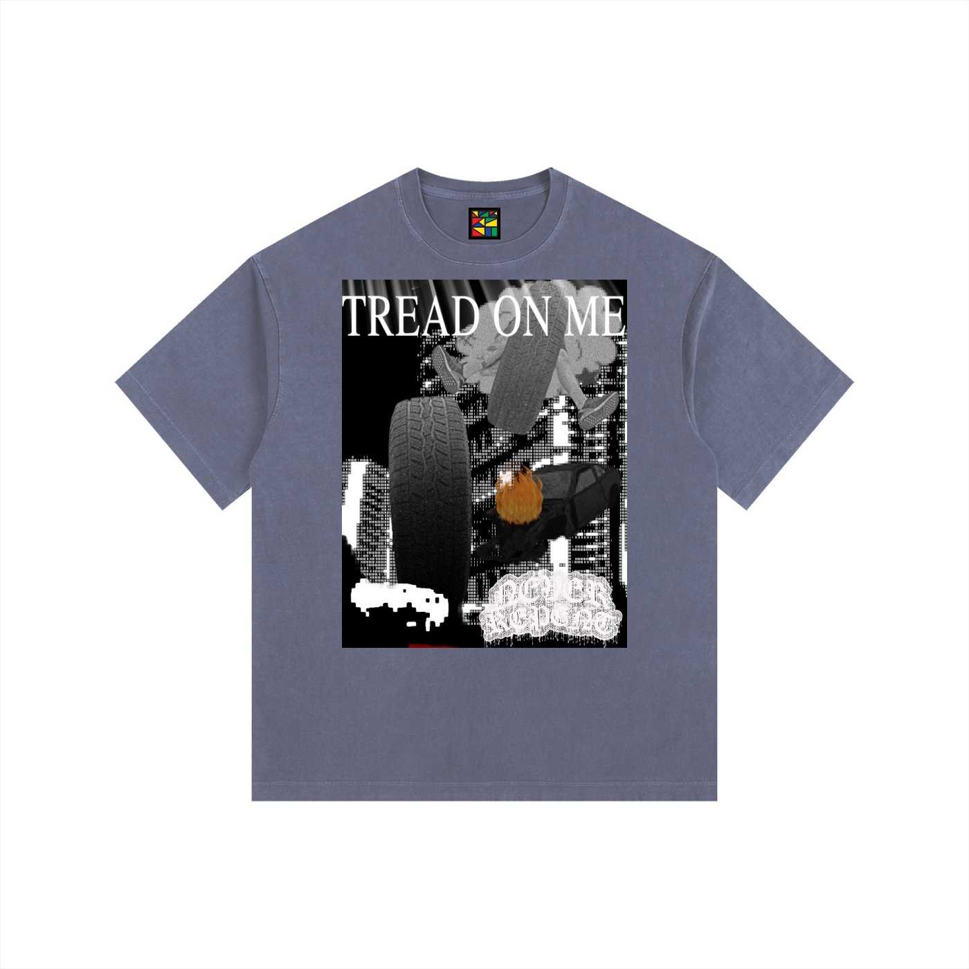 'Tread On Me' Vintage  Oversized Tee