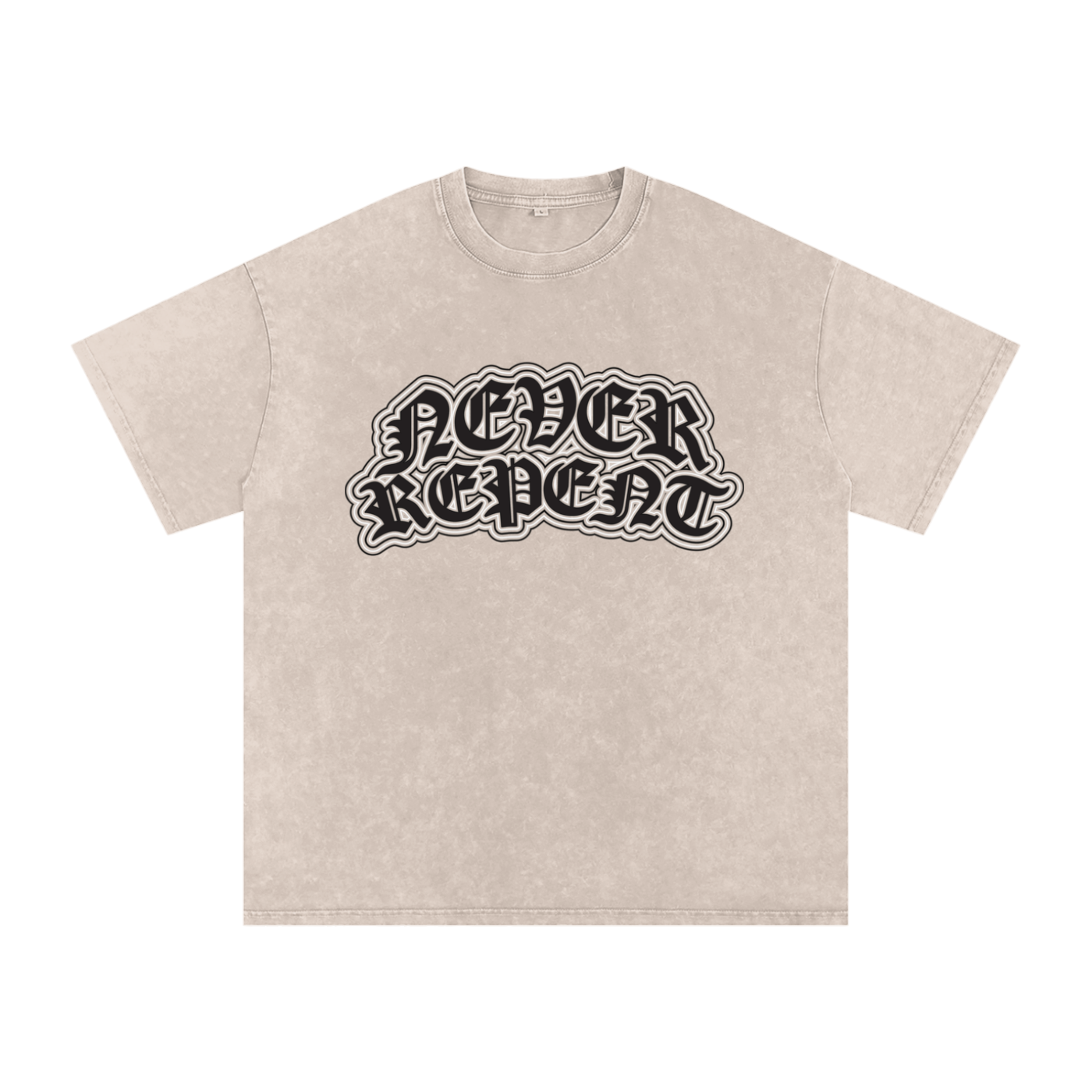 Oversized Snow-Washed Tee - 'Graffiti'