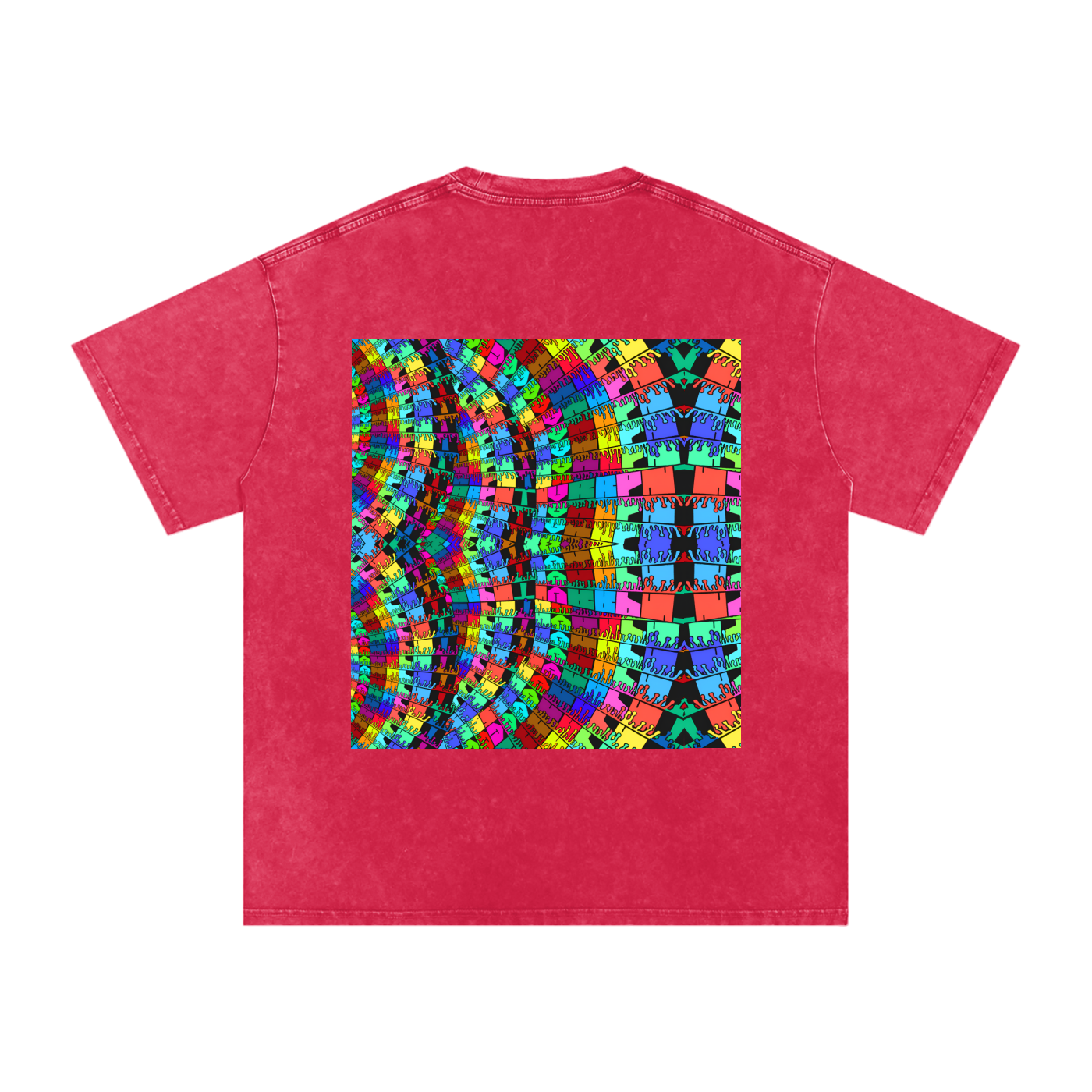 Oversized Snow-Washed Tee - 'Graffiti'