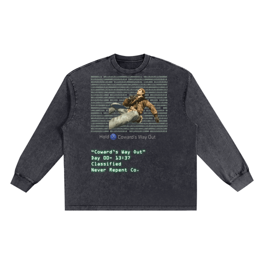 Frayed Edge Long Sleeve- "C.W.O."