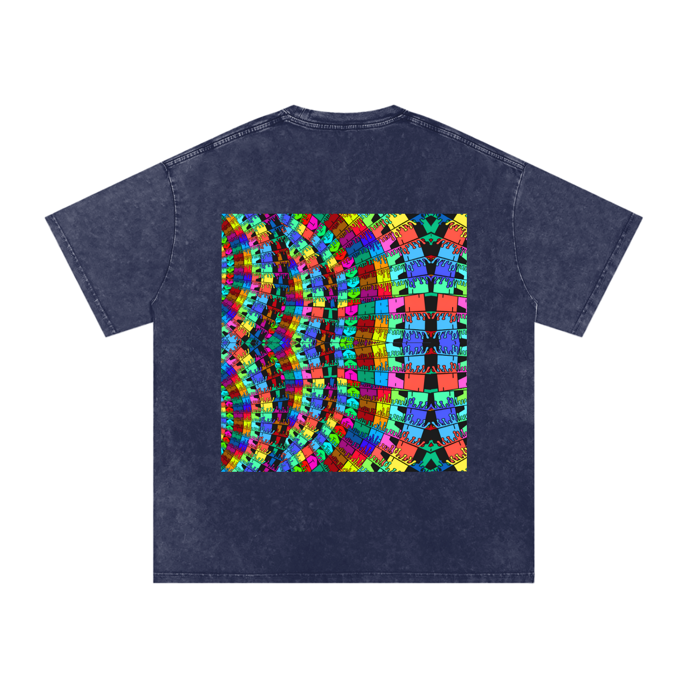 Oversized Snow-Washed Tee - 'Graffiti'