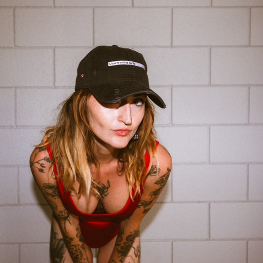 Distressed Dad Hat- 'H.T.S.S.'