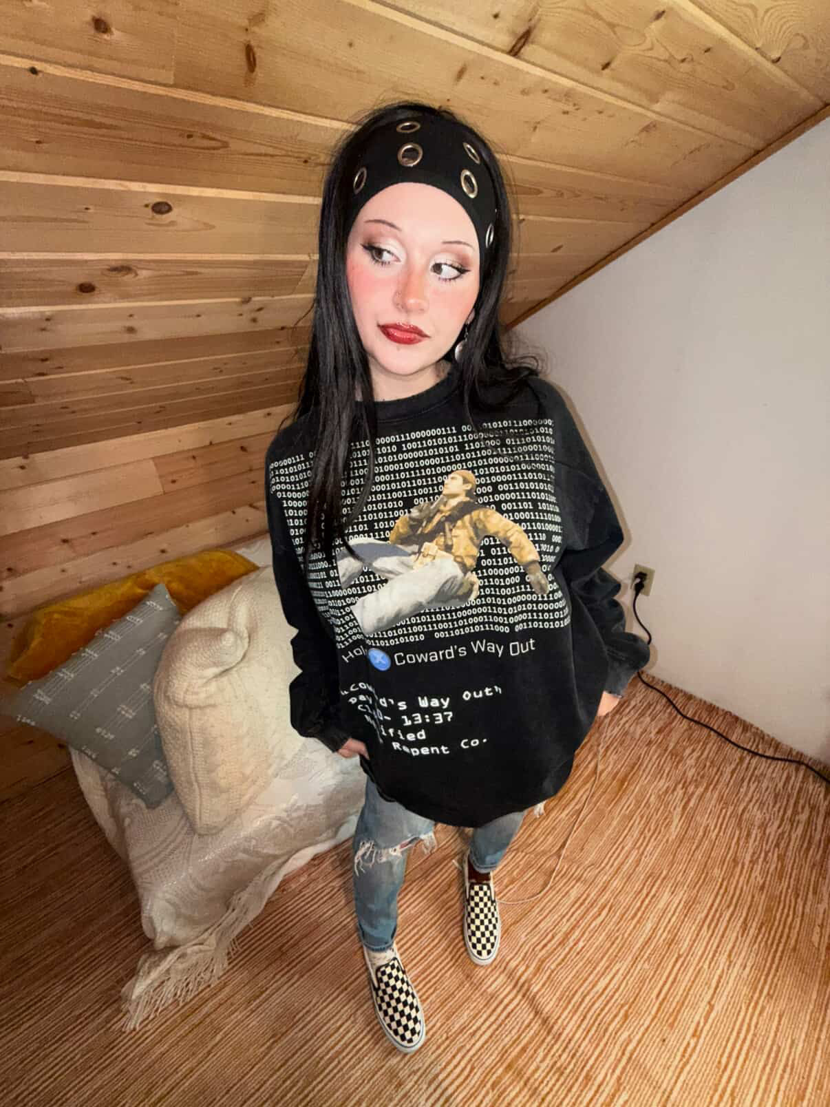 Frayed Edge Long Sleeve- 'C.W.O.'